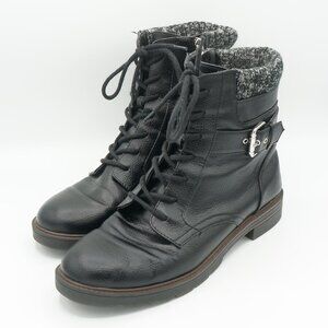 Tommy Hilfiger Morton Lace-Up Side Zip Ankle Boots Women's Size 9M